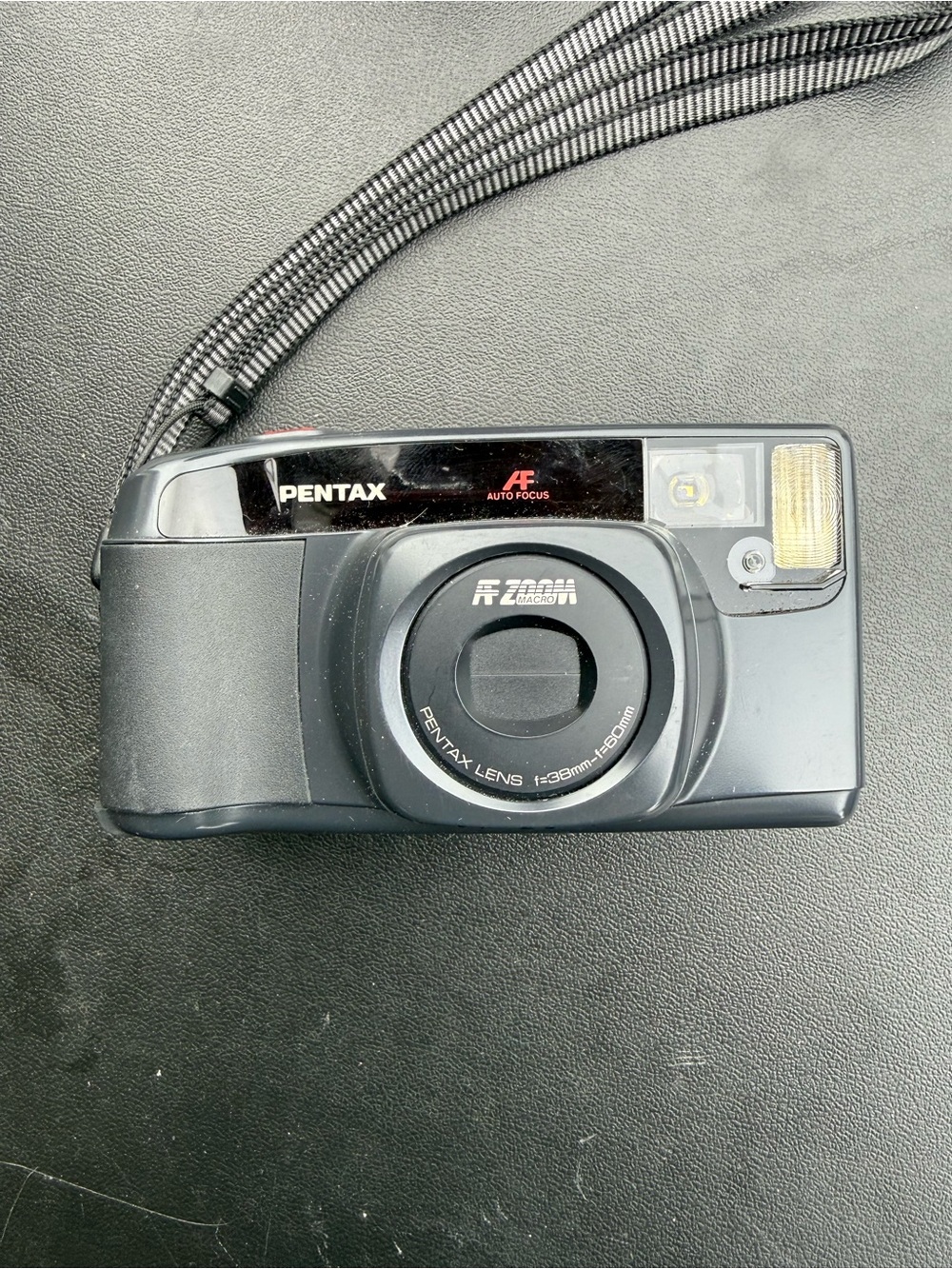 Pentax IQZoom 60-R AF Zoom Point & Shoot Film Camera 35-60mm Vintage NOT TESTED
